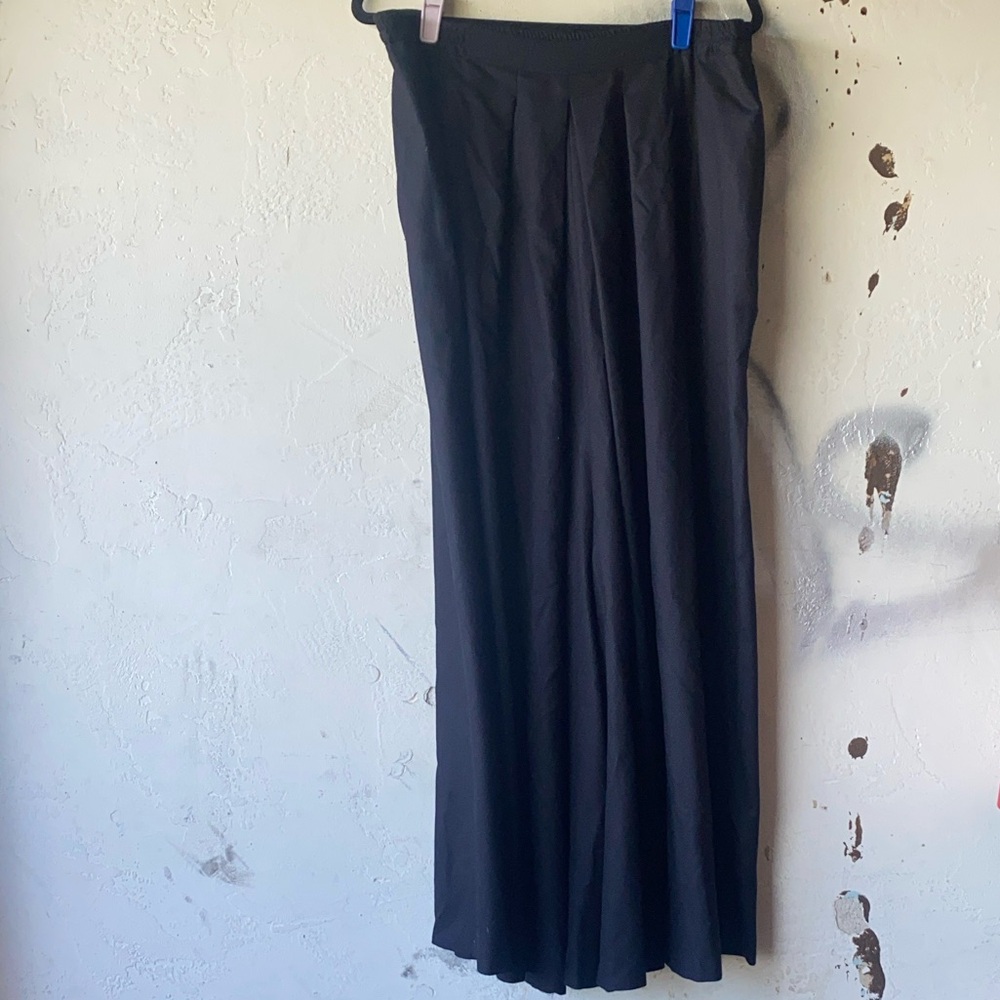 eskandar Black Wide Leg Pants